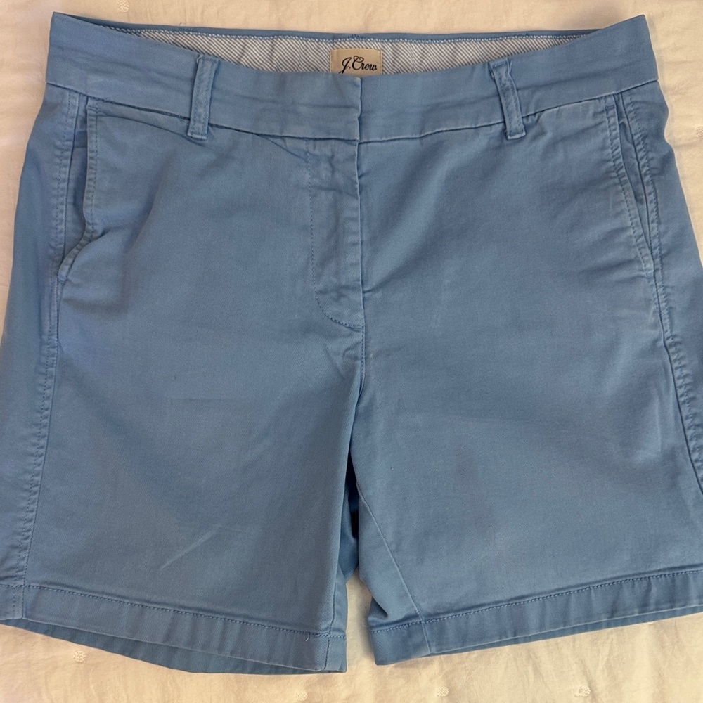J. Crew Women's Light Blue Bermudas 7”